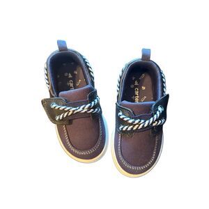 Carter’s baby boy boat shoes sz 6 blue new